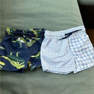 Set of two bathing suit bottoms baby boy size 12 months